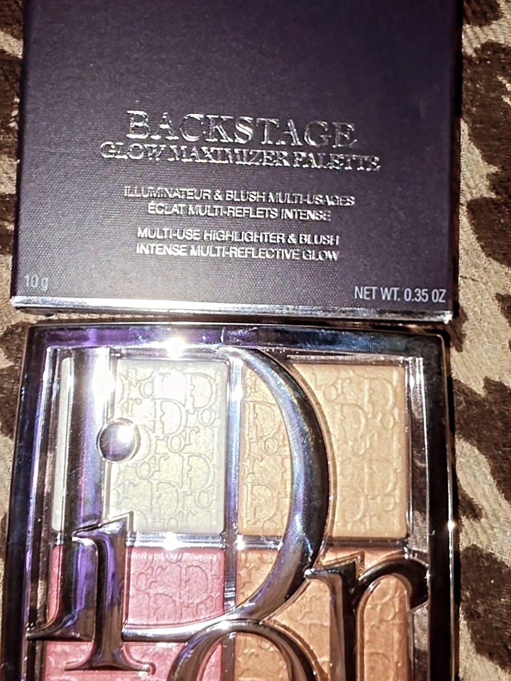 Dior Backstage Glow Palette — Pink, Gold, Champagne